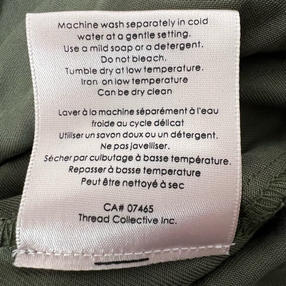 Badgley Mischka tweed collection. Olive green biscuit belted jumper. Size Small - Picture 10 of 11